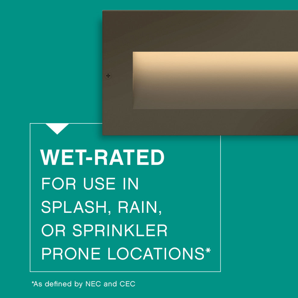 Taper Landscape Brick & Step Light in Bronze