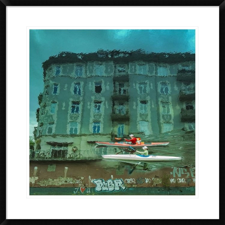 "My Hamburg" Framed Digital Print by Ambra, 30x30"