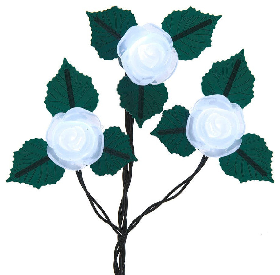 UL 10 Light, Cool White Frost White Rose Light Set