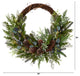 30" Pine and Pinecone Artificial Christmas Wreath on Twig Ring