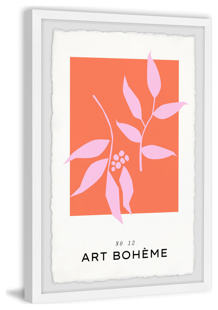 "Pinkish Glow" Framed Painting Print, 20x30