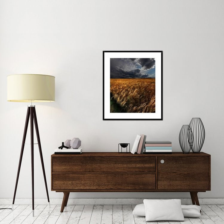 "Strohgaeu" Framed Digital Print by Franz Schumacher, 32x38"