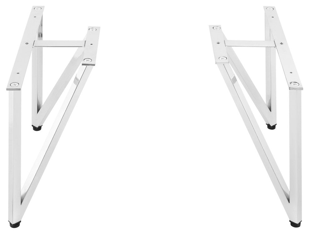 Annecy Vanity Legs, Set of 2, Chrome