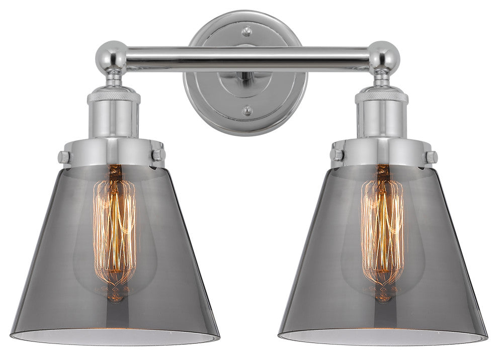 Cone 2-Light 15.5" Bath Vanity-Light Polished Chrome
