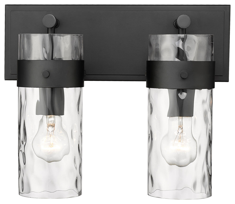 Zlite 3035-2V-MB 2-Light Vanity, Clear
