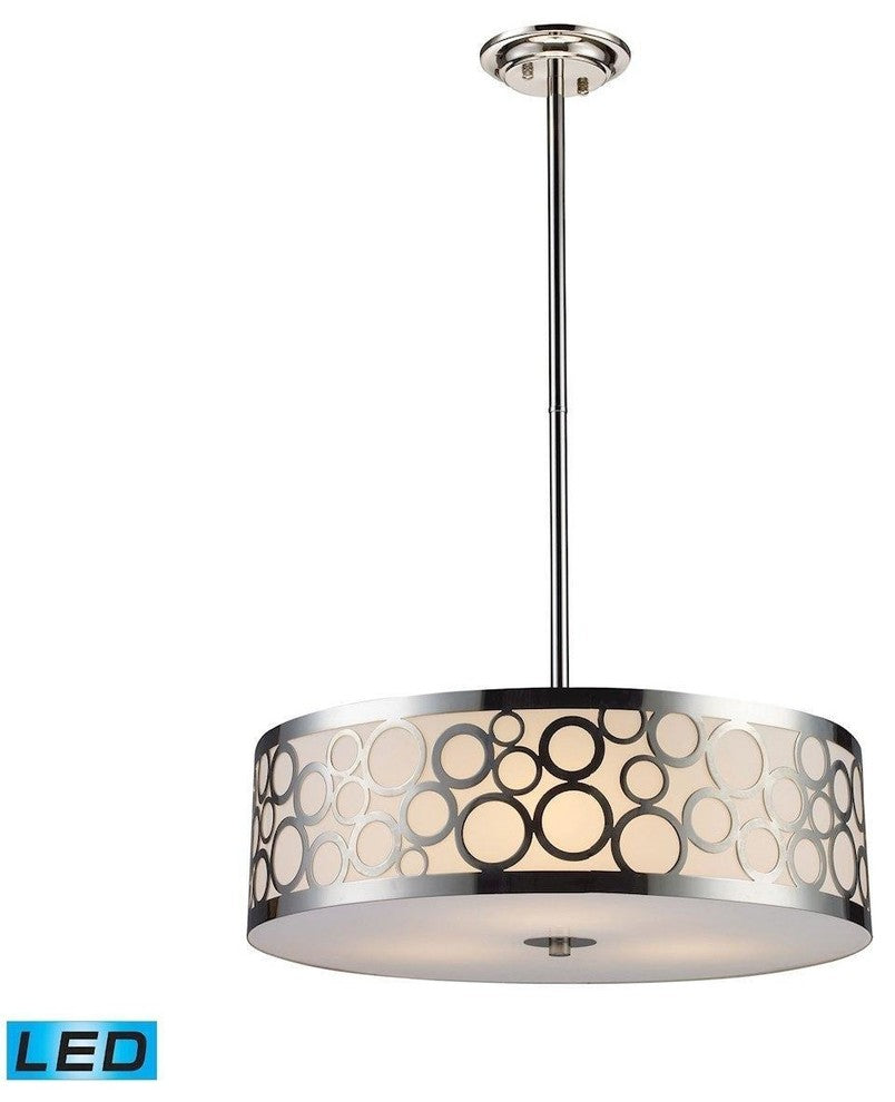 ELK Lighting Retrovia 3-Light LED Chandelier, Polished Nickel