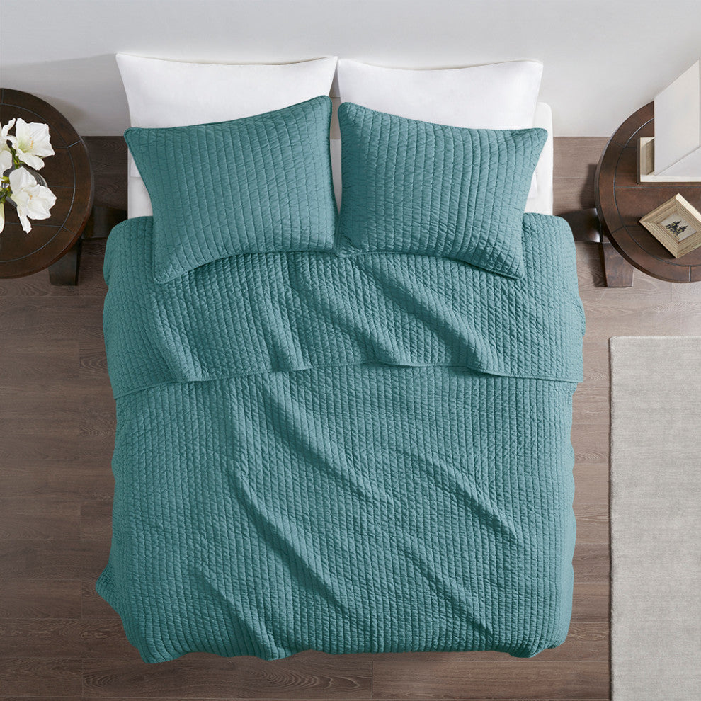 Madison Park Keaton 3 Piece Quilt Set