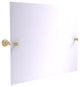 Carolina Frameless Landscape Tilt Mirror with Beveled Edge, Satin Brass