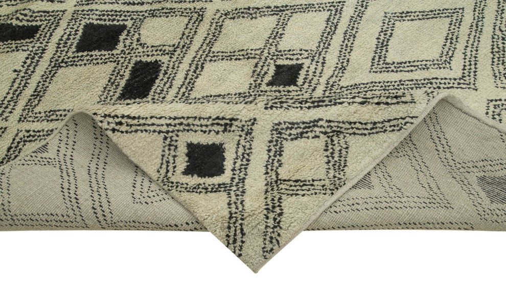 Rug N Carpet - Handmade Unique 10' 1'' x 13' 8'' Moroccan Area Rug