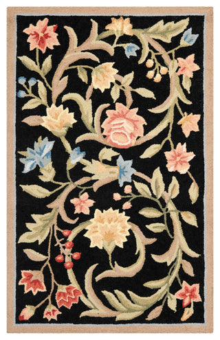 Safavieh Chelsea hk248b Floral Rug, Black, 2'6"x4'0"