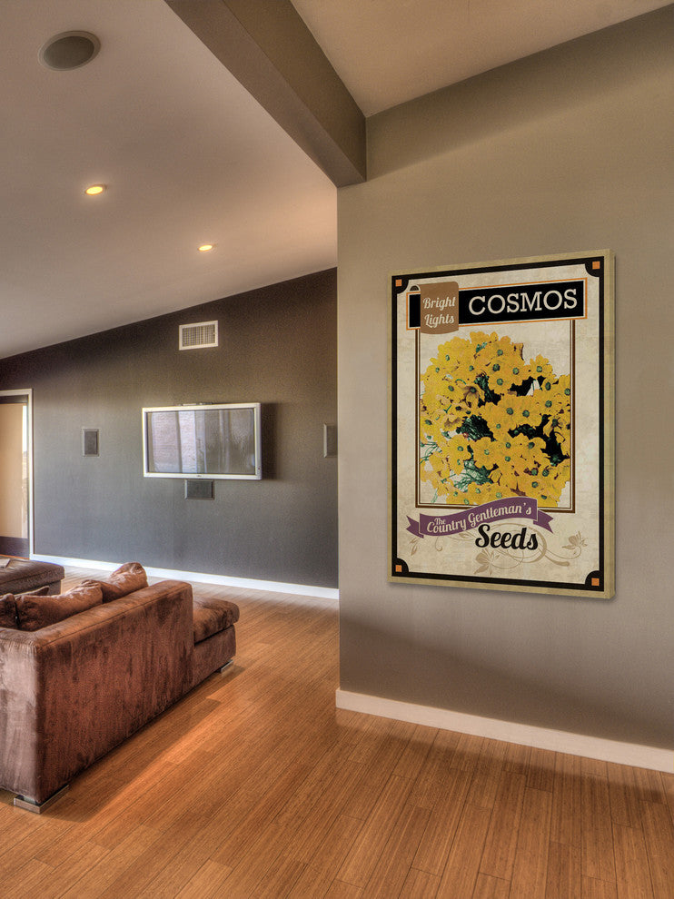 "Flower Packet Cosmos" Painting Print on Canvas