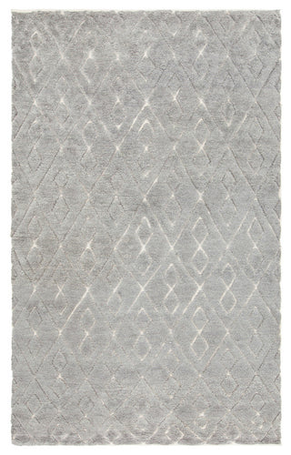 Catalina Hand Knotted Rectangle Area Rug, 5' x 7'1/2", Gray