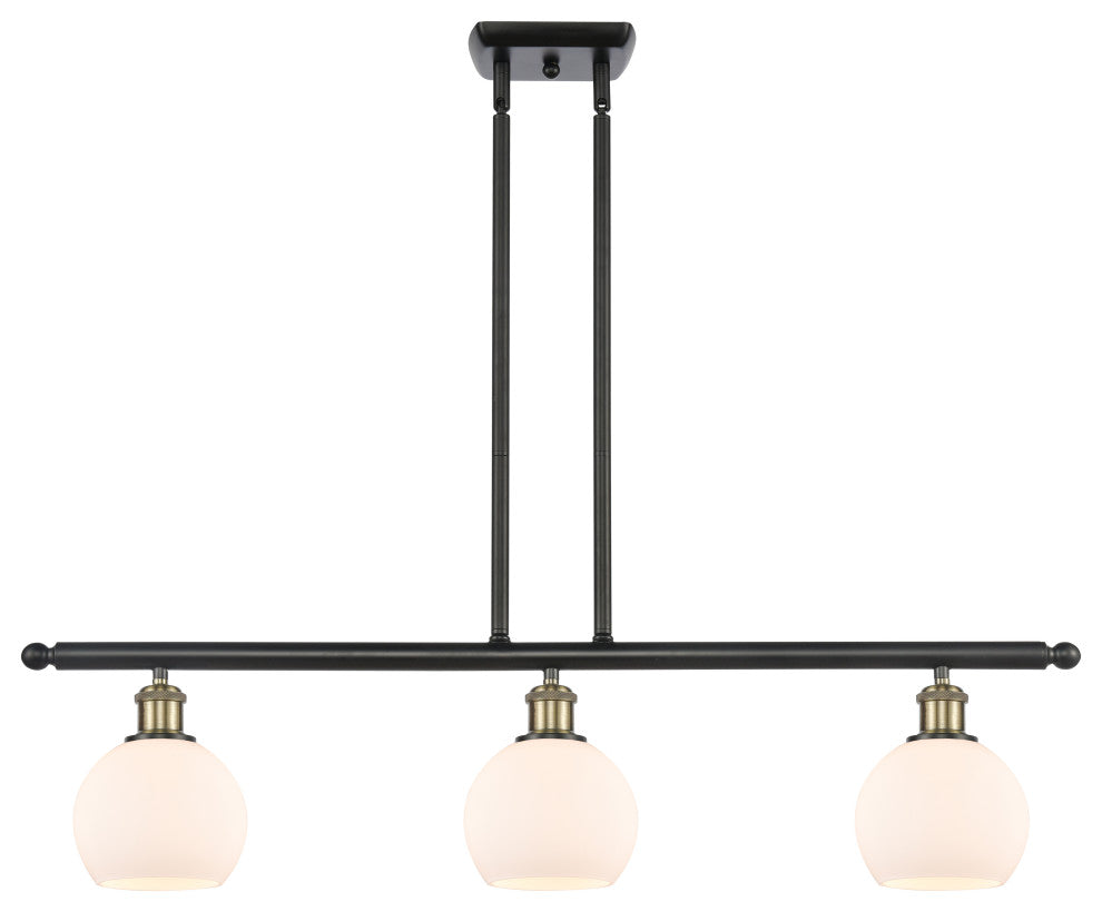 Innovations 516-3I-BAB-G121-6-LED 3 Light Island Light, Black Antique Brass