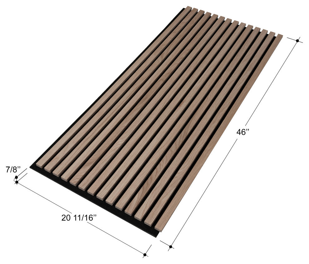 Acoustic Wood Panels, Set of 2 Slat Wall Panels - Oslo