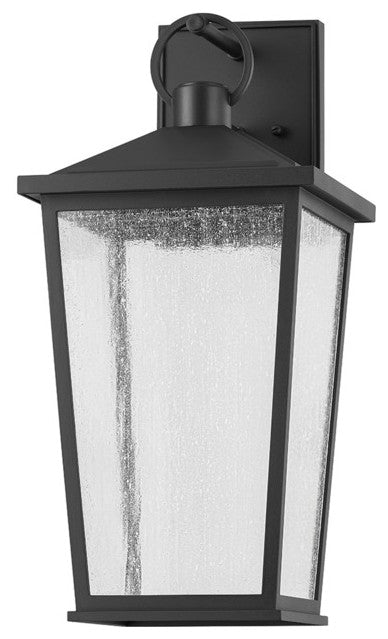 Soren LED Exterior Wall Sconce, Textured Black