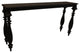 Carmenita Upstone Solid Wood Console Table in Antique Black