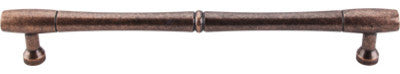 Nouveau Bamboo Appliance Pull 18" (c-c) - Antique Copper