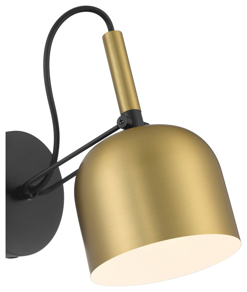 Ponti LED Reading Light, Dedicated LED, Antique Brushed Brass