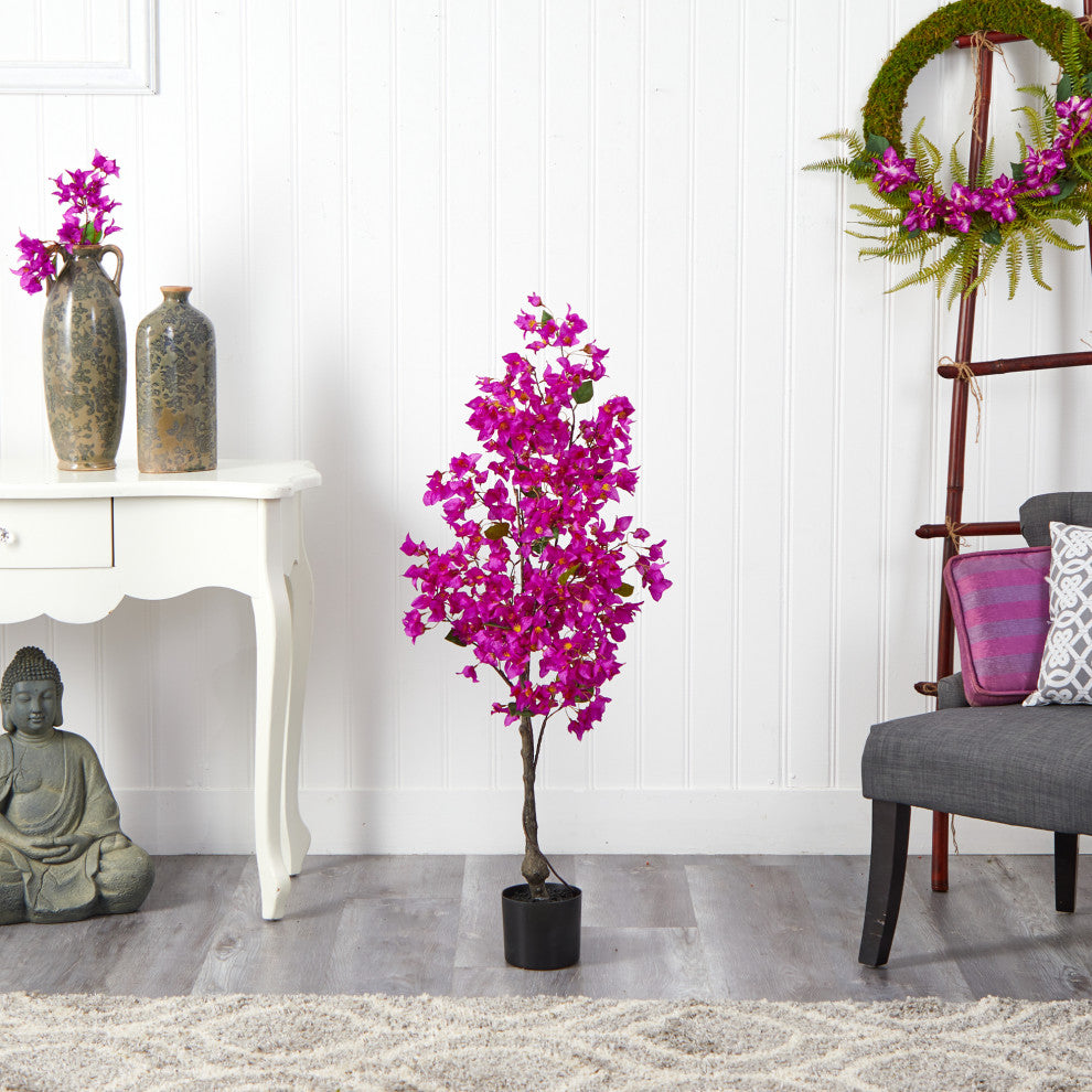 4' Bougainvillea Artificial Tree
