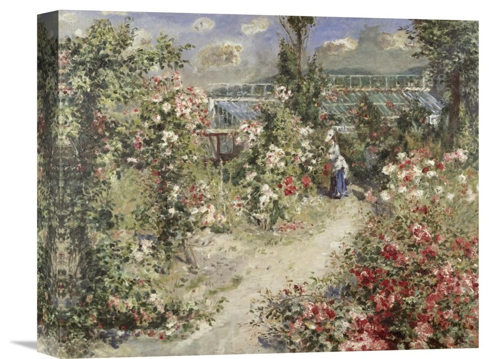 "The Greenhouse" Stretched Canvas Giclee by Pierre-Auguste Renoir, 16"x13"
