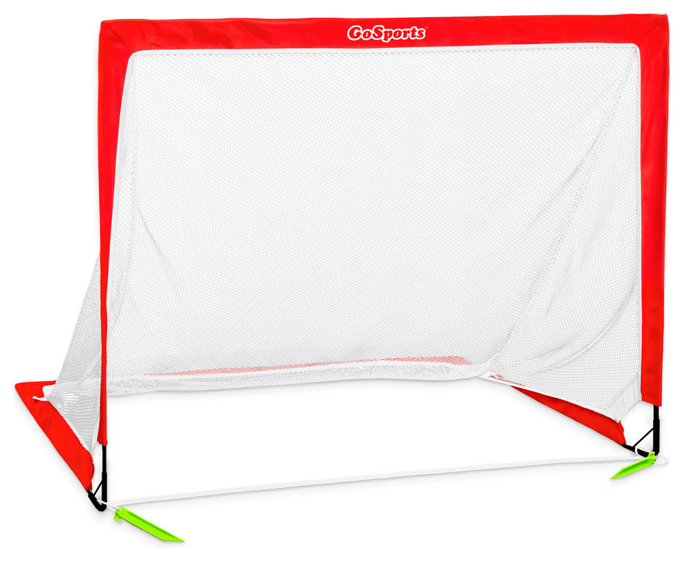 Soccer Portable Goal, Red, 6'