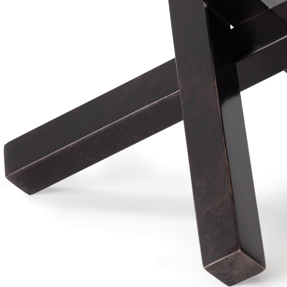 Intersecting Sculpture, Blackened Zinc