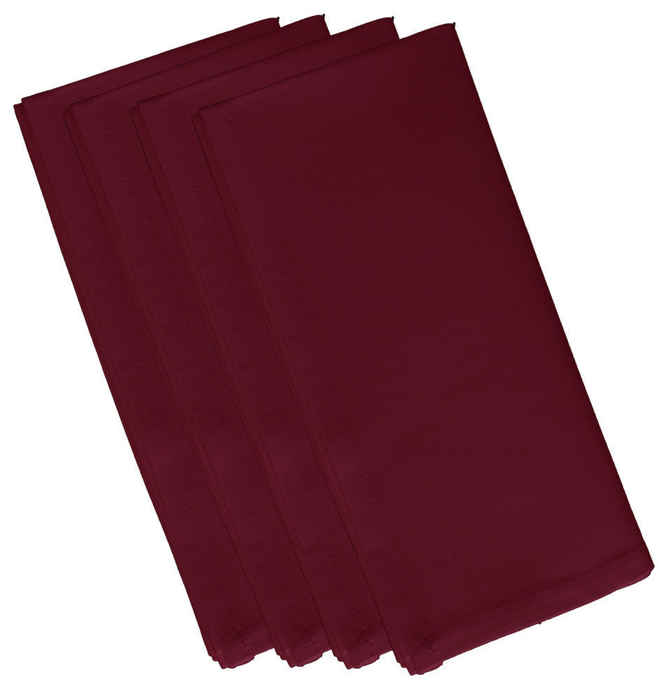 Solid Napkin, Cranberry, Set of 4