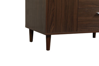 Home Living Modern Natural Oak-Light Bathroom Vanity, Walnut, 36"