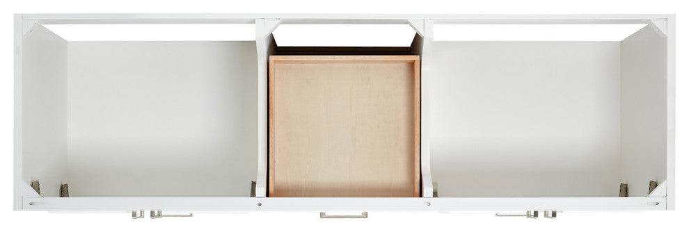 Ariel Stafford 72" Double Sink Bathroom Vanity Base, White
