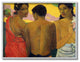 Sunset Portraits Native Figures Classic Painting, 11"x14"