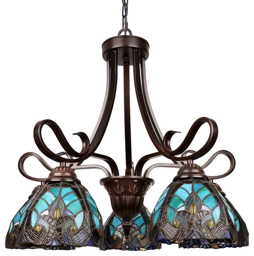 Liaison Victorian-Style 5-Light Large Chandelier 25" Wide