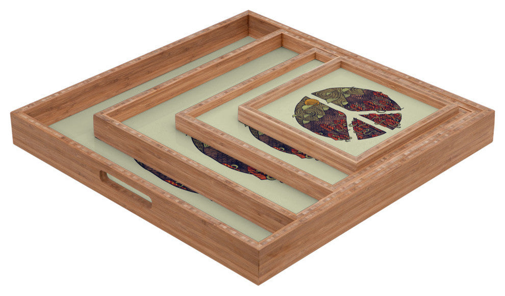 Deny Designs Hector Mansilla Peaceful Landscape Square Tray