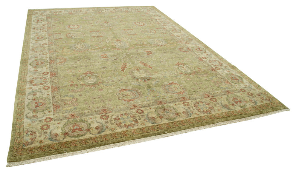 Rug N Carpet - Handwoven Oriental 8' 11" x 11' 9" One-of-a-Kind Oushak Area Rug