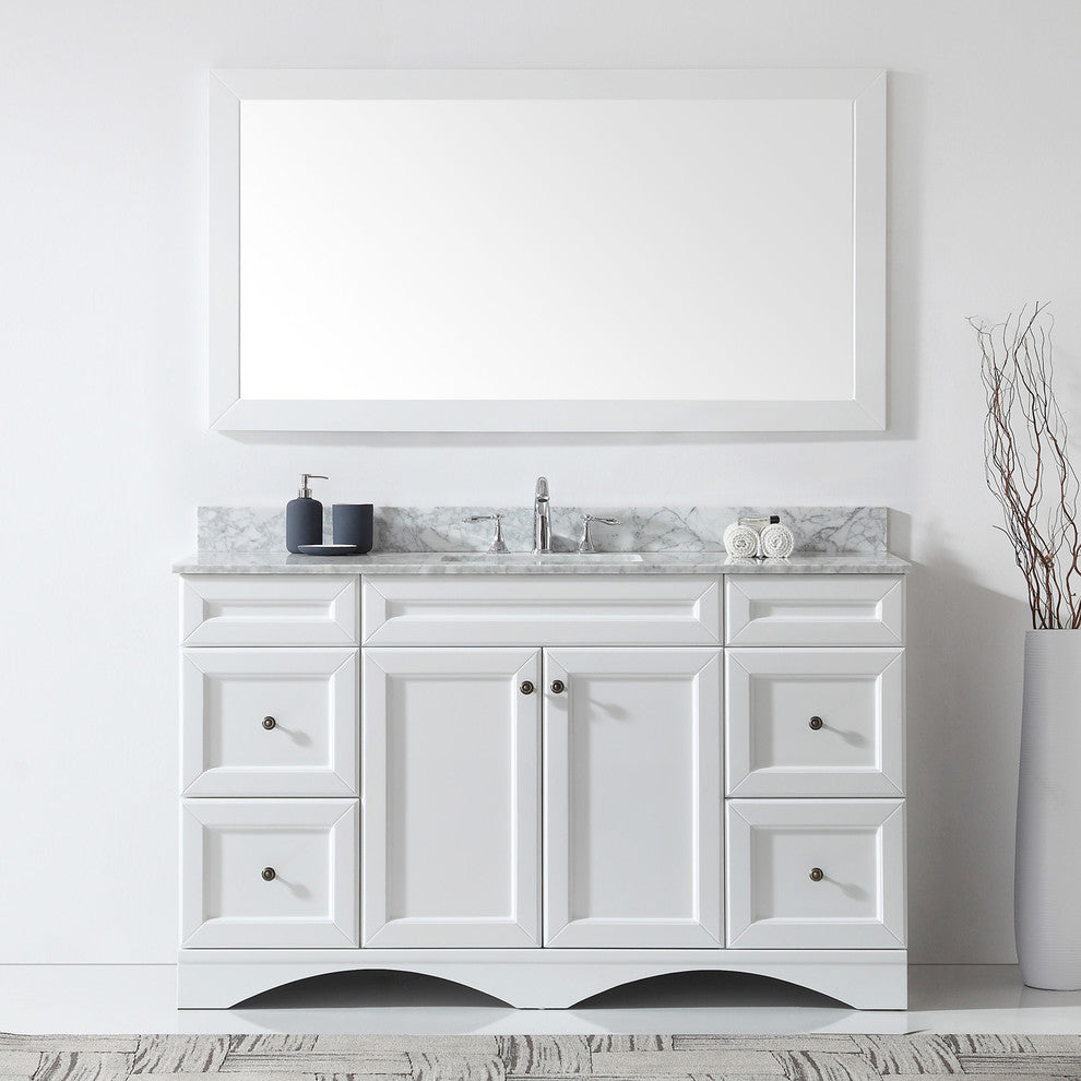 Talisa 60" Single Bathroom Vanity Set, White