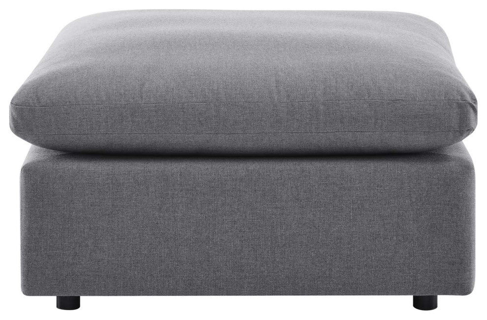Commix Sunbrella Outdoor Patio Ottoman Gray