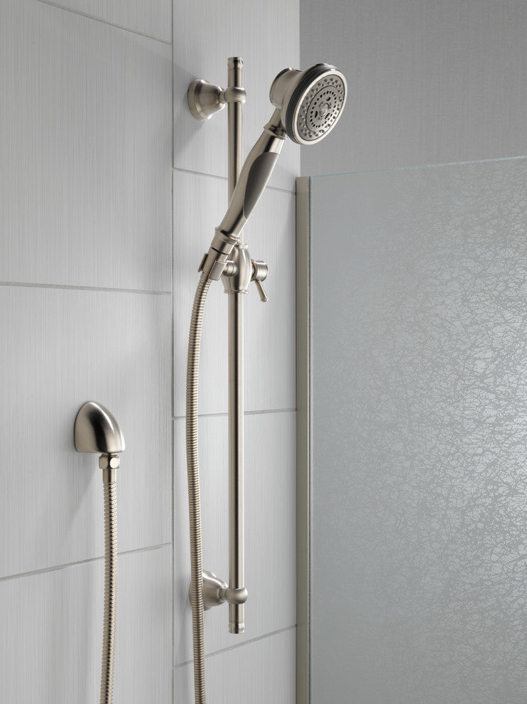 Delta Premium 3-Setting Slide Bar Hand Shower, Stainless, 57021-SS