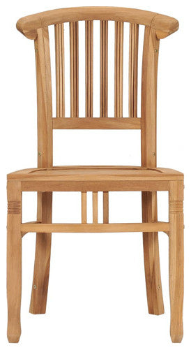 vidaXL Solid Teak Wood Patio Dining Set 3 Piece Wooden Table Chair Seating