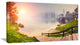 "Majestic Foggy Morning in Lake" Landscape Wall Art, 1 Panel, 60"x28"