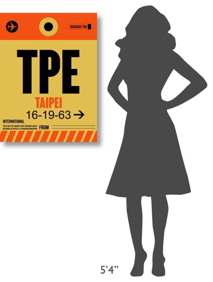 "TPE Taipei Luggage Tag 2" Fine Art Print