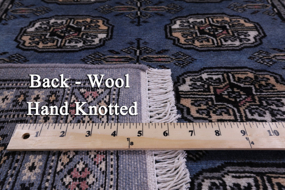 3' 1" X 5' 6" Silky Bokhara Hand-Knotted Wool Rug - Q13808