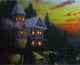LED Lighted "Victorian Christmas at Sunset" Canvas Wall Art, 15.75"x19.5"