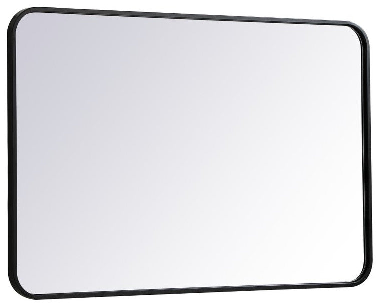 Elegant Decor Evermore Vanity Mirror Black