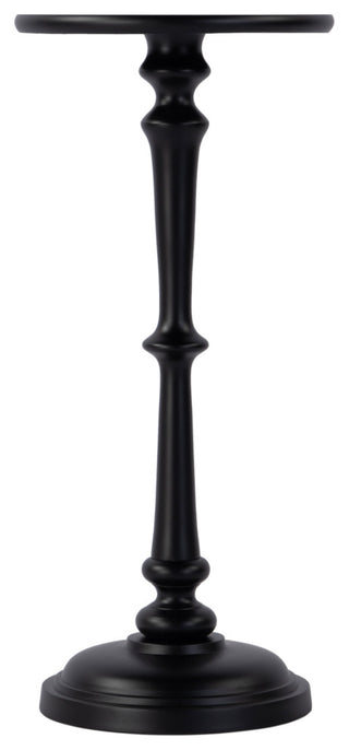 Alisa 10" W Round All Metal Pedestal Base End Table