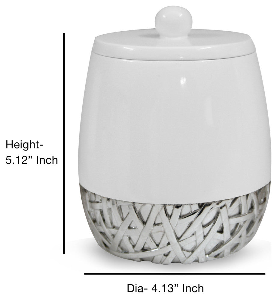 nu steel Bali Cotton Swab Container