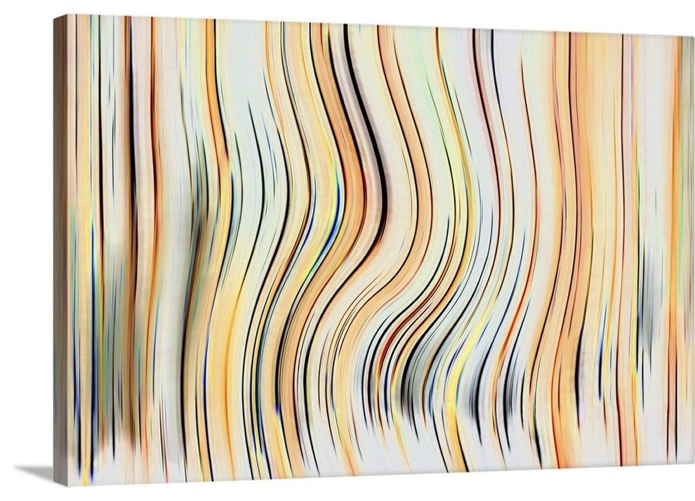 "Hypnotic lines" Wrapped Canvas Art Print, 48"x32"x1.5"