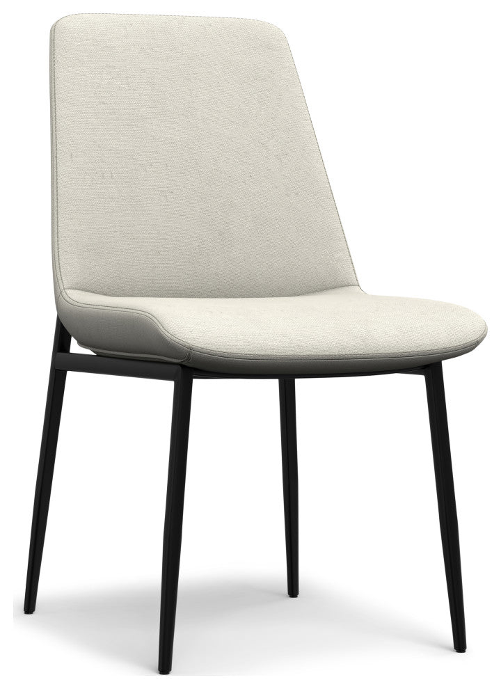 Savannah Dining Chair (Set of 2) in Natural Linen Look Fabric