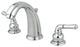 Kingston Brass Widespread Bathroom Faucet With Retail Pop-Up, Polished Chrome