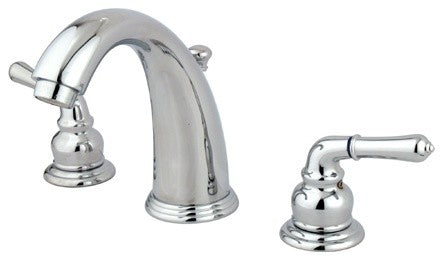 Kingston Brass Widespread Bathroom Faucet With Retail Pop-Up, Polished Chrome
