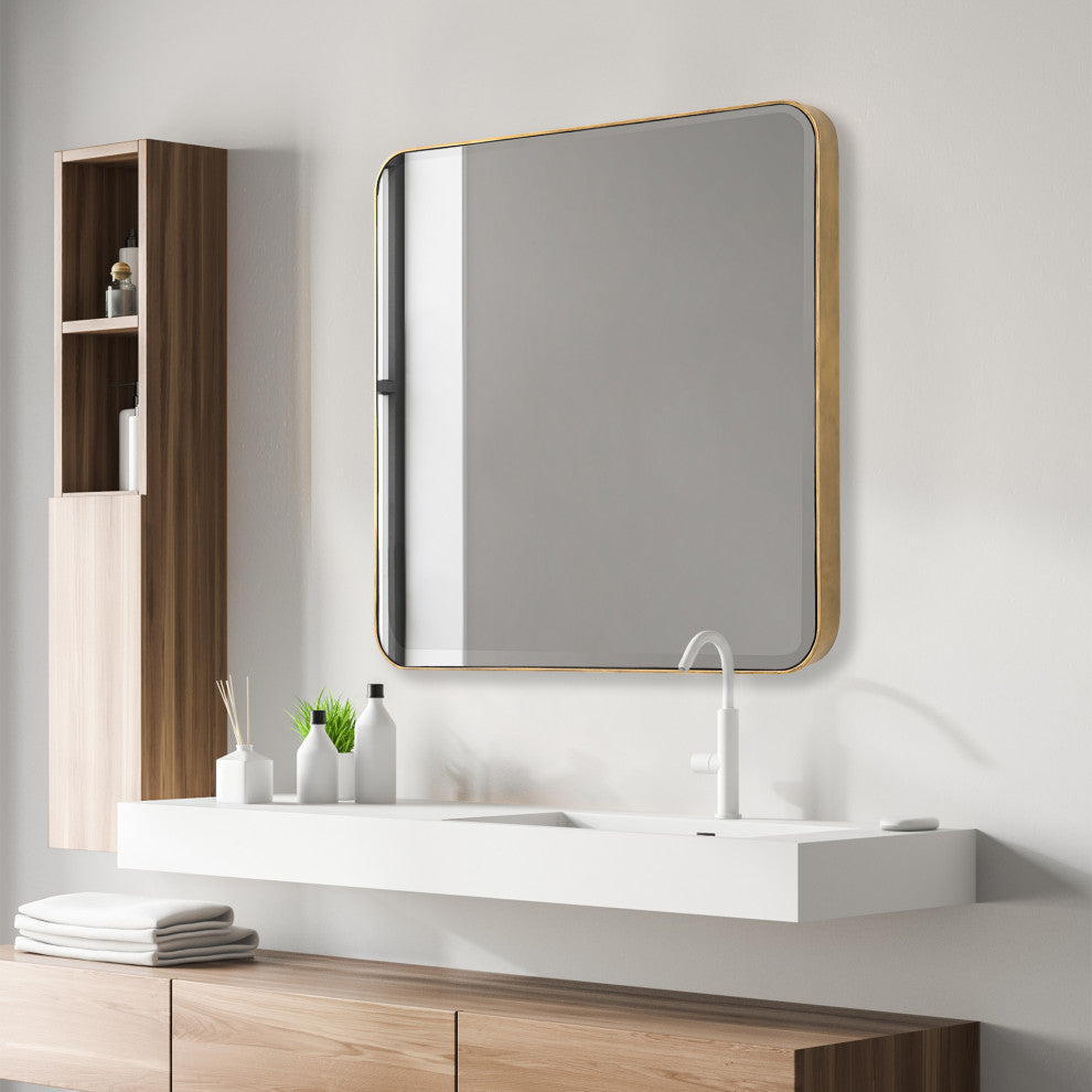 Uttermost 09794 Hampshire Square Gold Mirror
