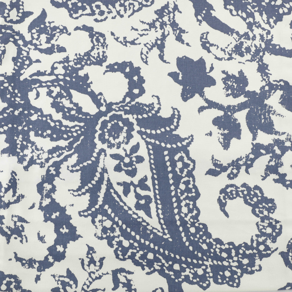 Edina Printed Cotton Cushion Cover, Set of 2, Blue